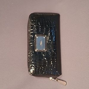 Liz & Co. Liz Claiborne Black Faux Leather Wallet